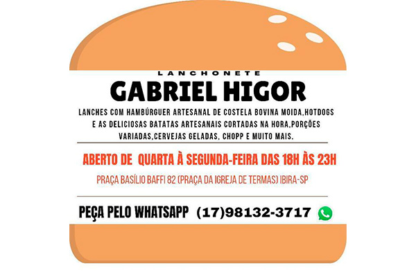 Lanchonete Gabriel Higor